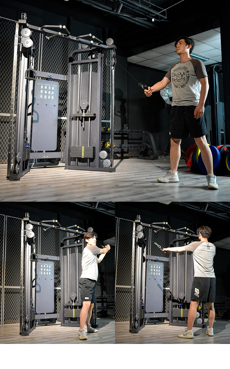 小飞鸟综合训练器健身房商用双臂机拉力器多功能龙门架健身器材