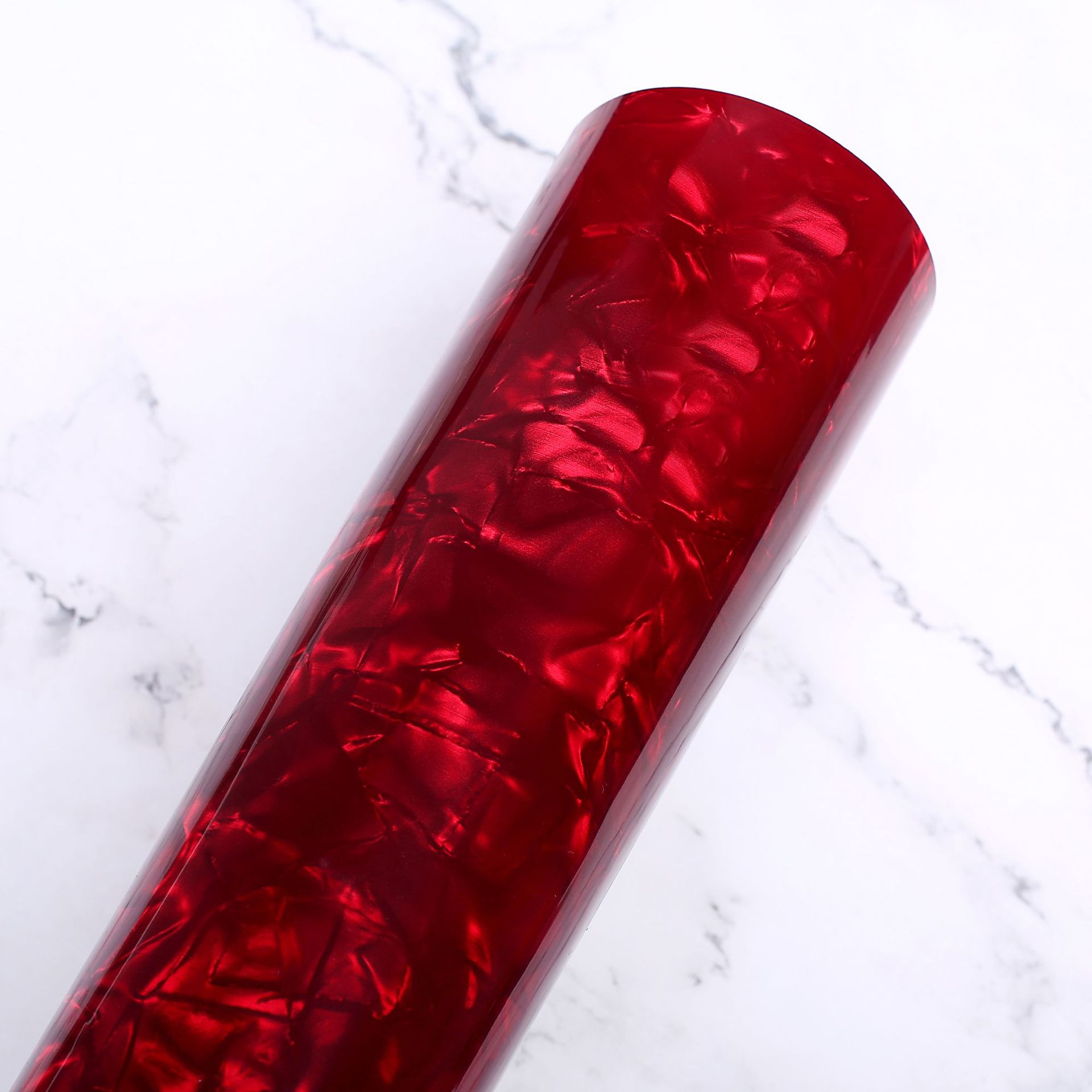 玫瑰红鱼鳞赛璐珞片 大花冰花玛瑙膜 方向盘包覆装饰材料