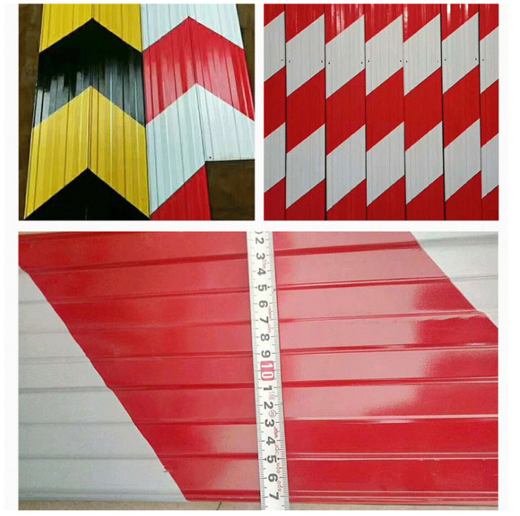 外架踢脚板楼层警示带建筑工地用挡脚板踢脚线镀锌铁皮护角隔离