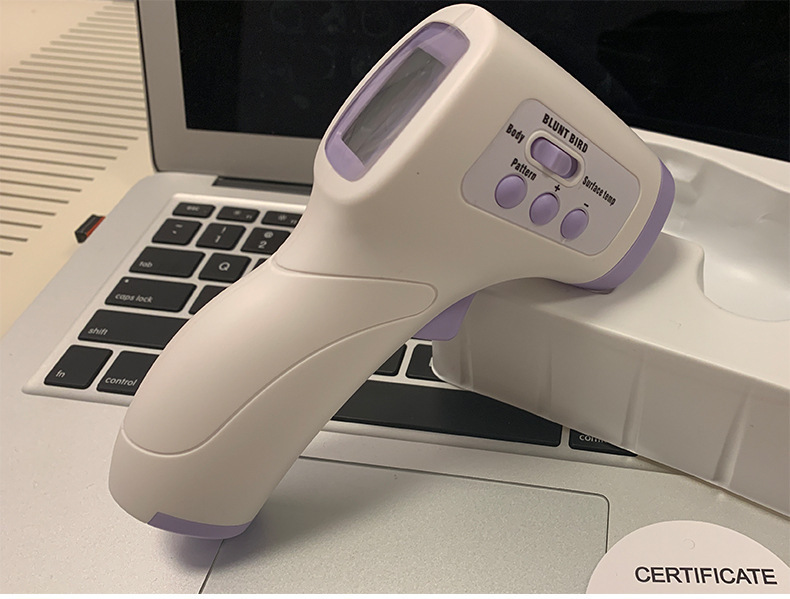 新款温度计测温仪额温枪人体传感器红外线非接触手持便携式耳温计