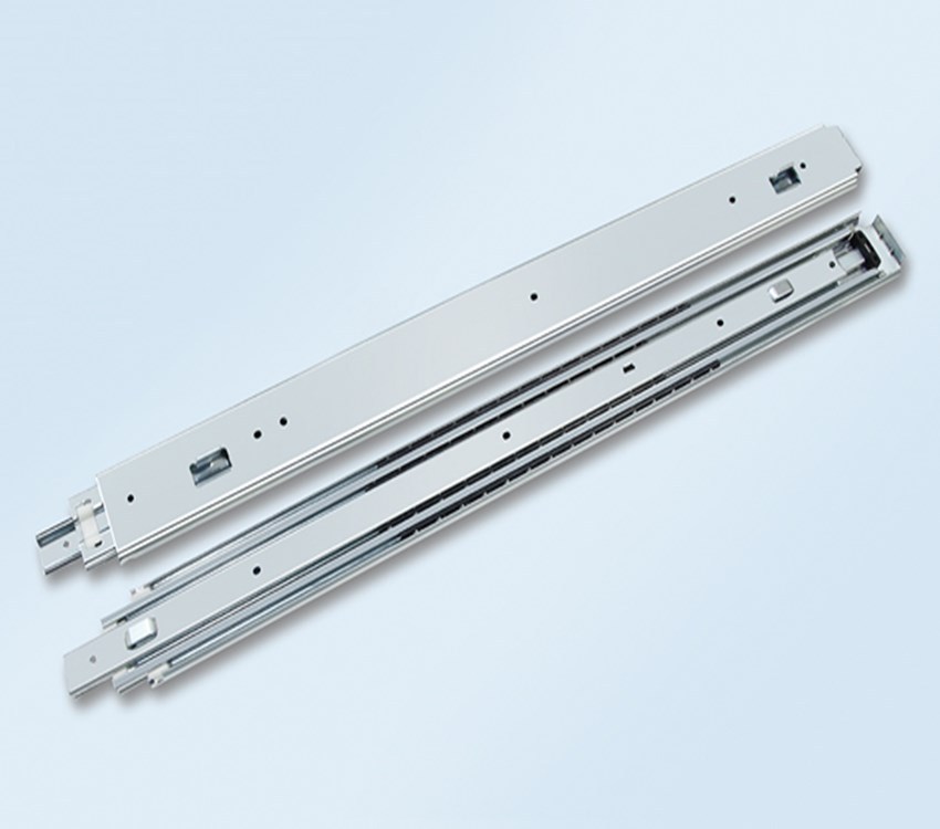 sh-abc广东星徽76宽重型三节钢珠滚珠滑轨 铁柜走珠导轨抽屉滑轨