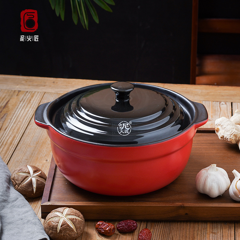 厂家直销韩式陶瓷砂锅明火大容量耐高温养生汤煲煲仔饭礼品炖锅