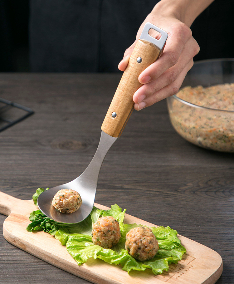 居家家不锈钢肉丸子制作器厨房炸丸子工具家用圆形勺子做肉丸神器