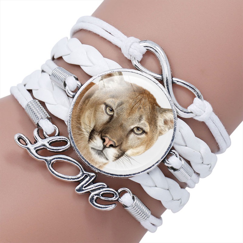 动物雄狮手环 经典手工编织多层皮绳手链 外贸电商厂家一手货源