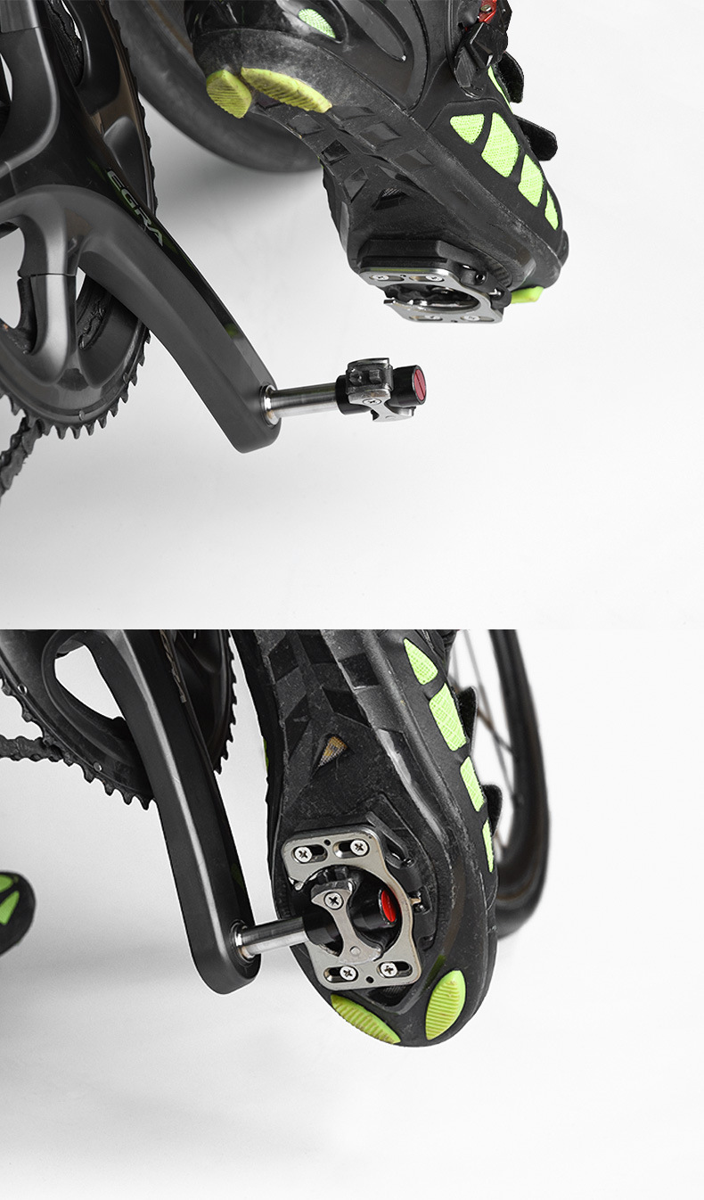 钛合金锁踏公路锁鞋卡踏超轻三培林自行车棒棒糖自锁脚踏板带锁片