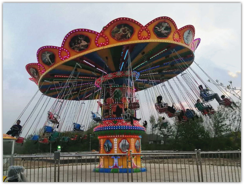 热销大型户外游乐设备 豪华摇头飞椅 双龙游乐厂家直销