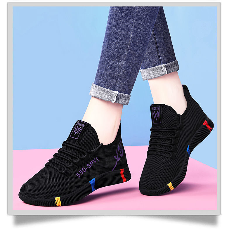 Cross-Border New Arrival Women's Shoes Fashionable Versatile Casual Shoes Women's Cloth Shoes Trendy Sneakers Flat Shoes for Women Wholesale