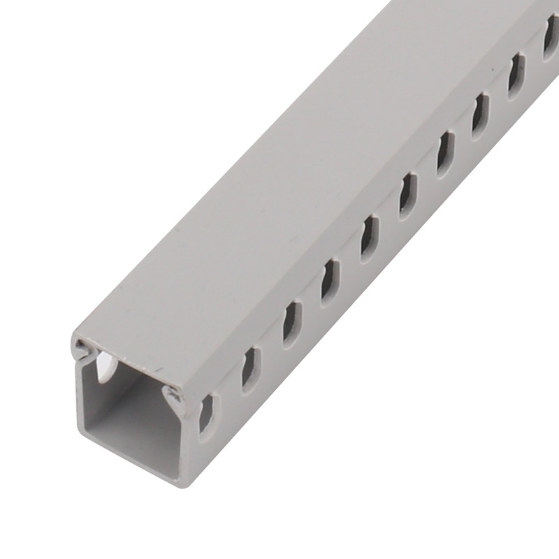 30x25灰色方形行线槽 明装绝缘线槽塑料线槽盒 明装阻燃行线槽