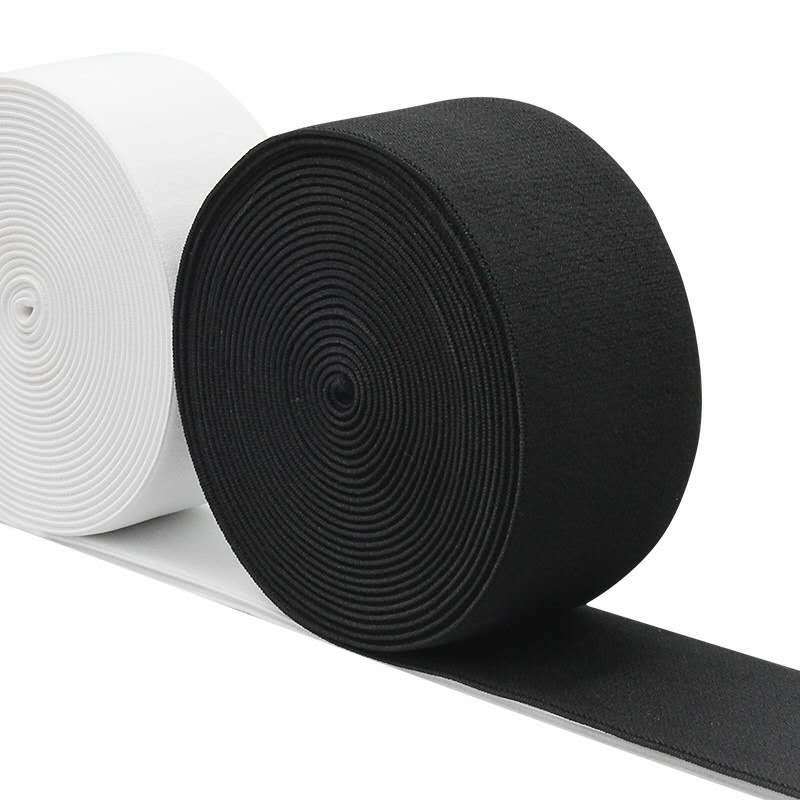 Factory Direct Supply Nylon 2-10cm Imitation Nylon Brushed Elastic Band Soft Skin Elastic Double-Sided Velvet Ribbon