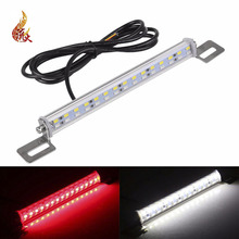 双色LED汽车牌照灯12V刹车灯车尾灯红白防水流氓倒车灯5630 30led