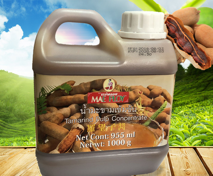 罗望子 泰国进口商用泰娘罗望子甜酸角酱1kg罗望子酱酸角汁酸角酱