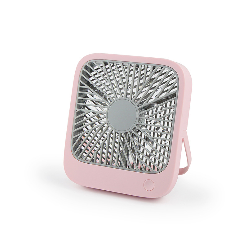 超薄usb可充电台式方形风扇 迷你桌面风扇办公桌面户外旅游小风扇