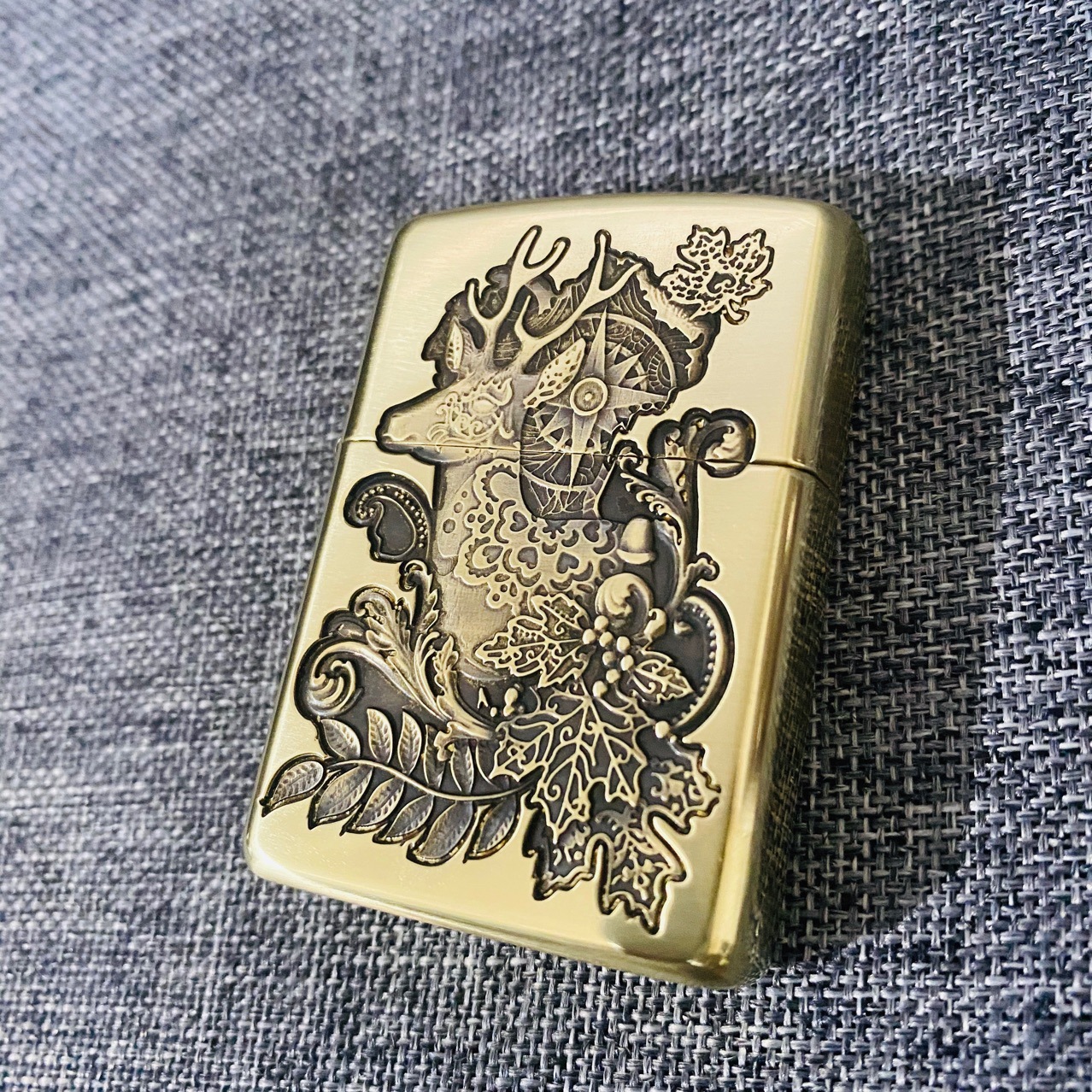 zippo打火机浮雕一路有你