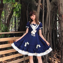 新款秋装女可爱萌日常Lolita洋装 短袖连衣裙 洛丽塔萝莉日系常服
