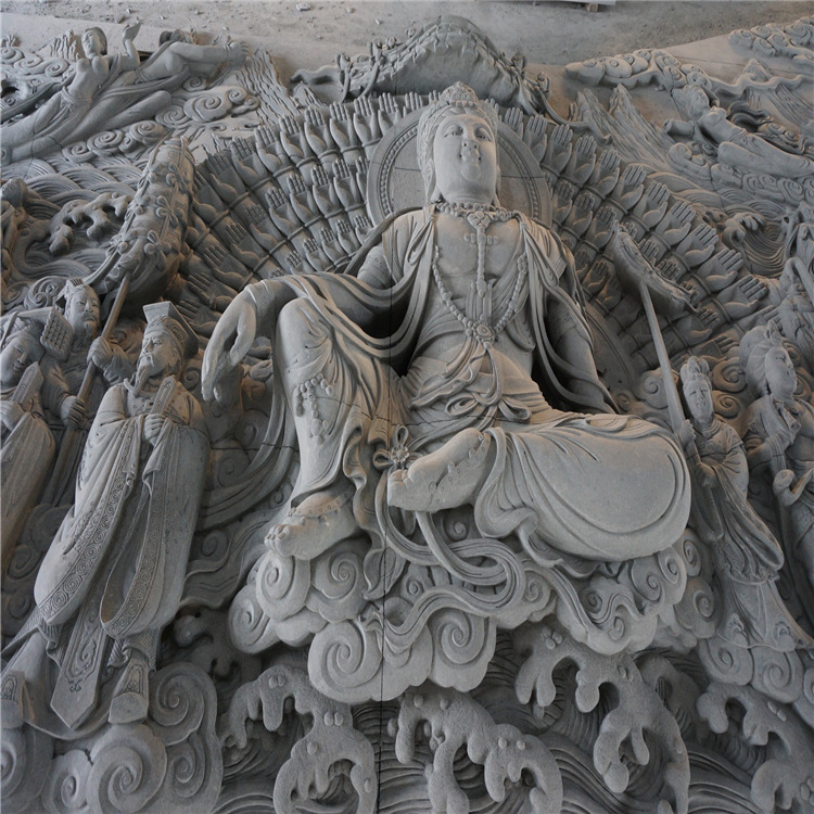 厂家直销福建石雕 户外浮雕文化墙 青石浮雕墙 寺庙浮雕石雕