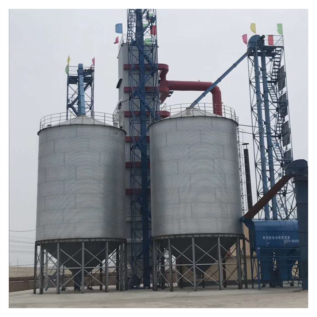 焦作康程装配式镀锌板立筒仓500t玉米钢板仓加工结实牢固跟踪售后