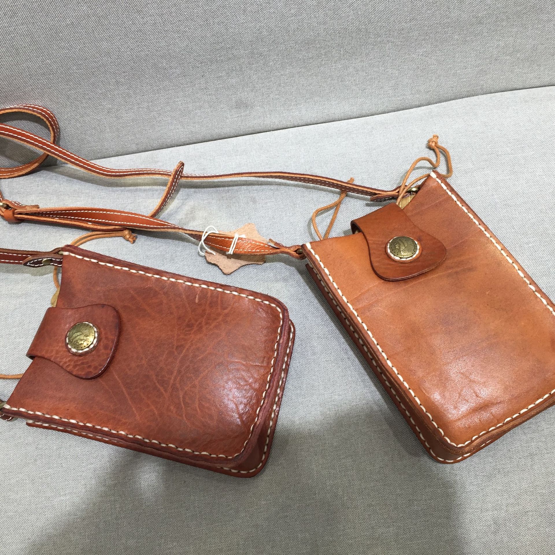 复古做旧服装配饰 真皮植鞣牛皮 手工女式单肩包 斜挎小包手机包