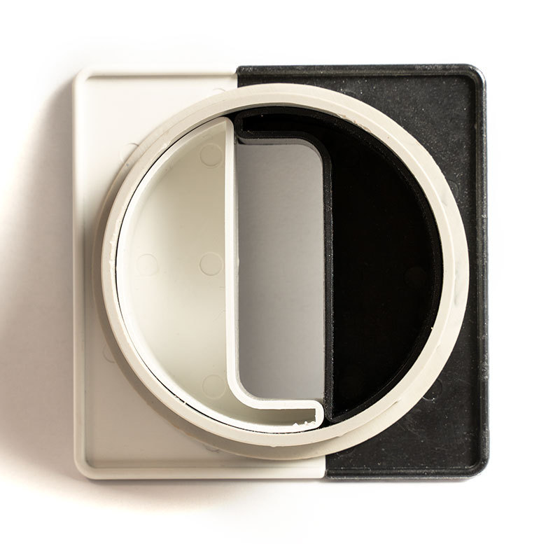 桌面abs塑料方型双色穿线孔 办公家具会议电脑桌穿线盒 厂家直销