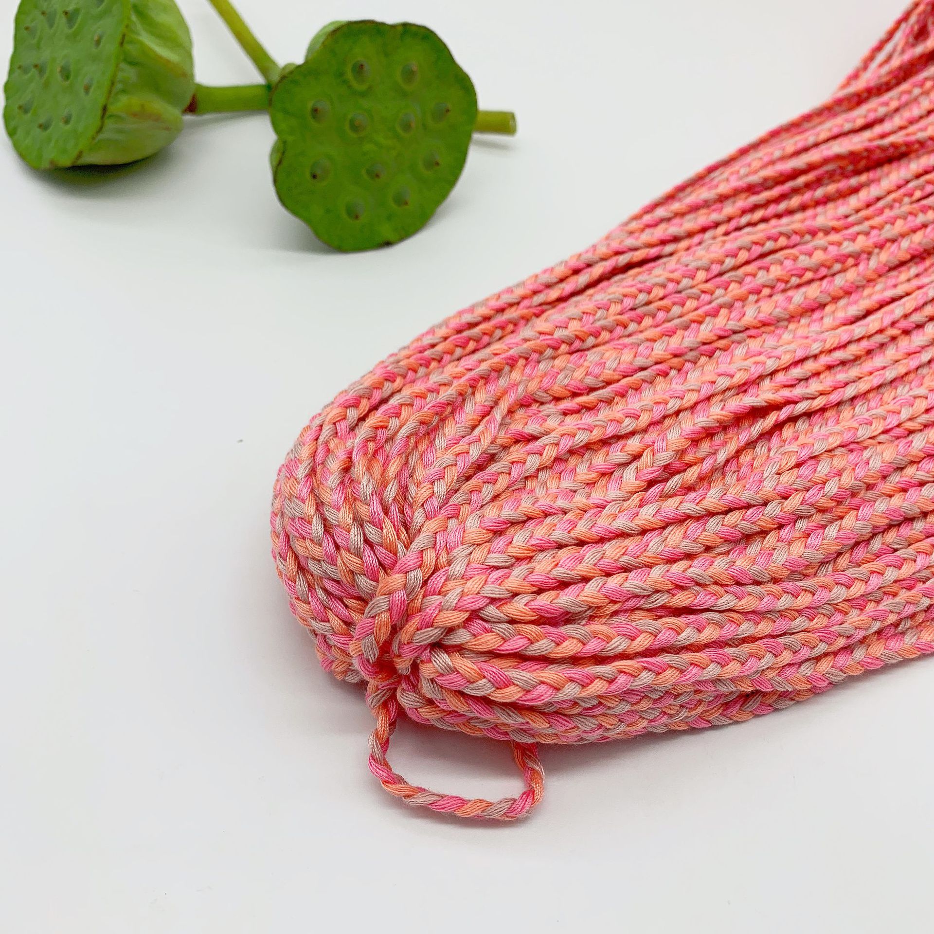 辫子麻花绳手绳缝纫线涤纶工艺绳ins风民族风装饰diy材料定制批发