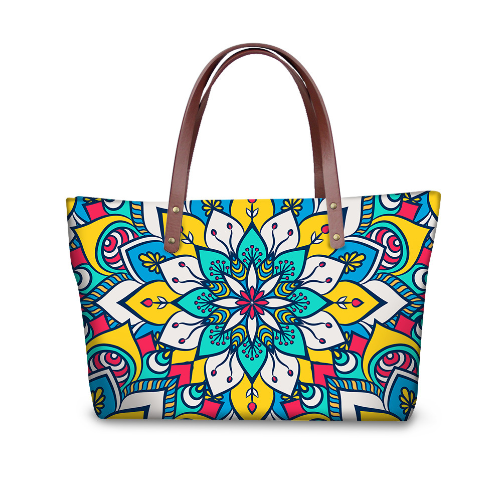 医护熊卡通人头百搭大容量女包 音符图案定制包包￥69