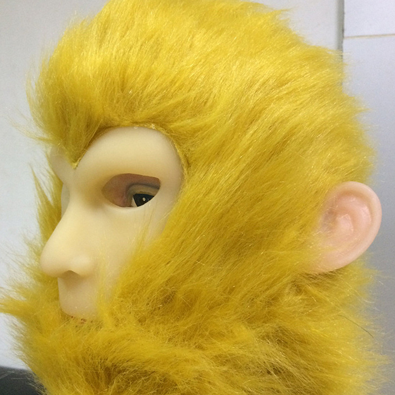 新款孙悟空面具美猴王头套猴头乳胶面具西游记齐天大圣演出服装