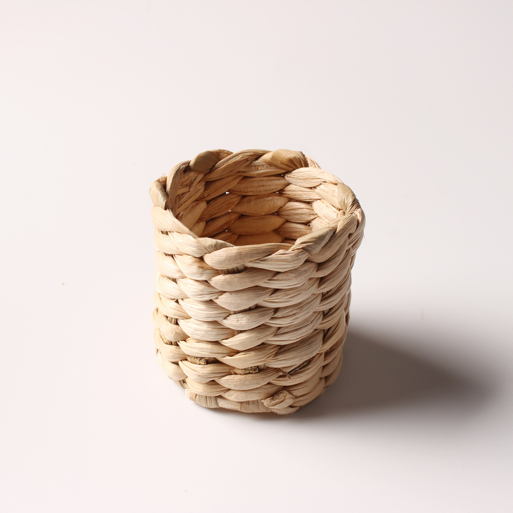 跨境天材质玉米皮水葫芦草餐巾扣 绳编餐巾圈 草编餐巾环 口布环