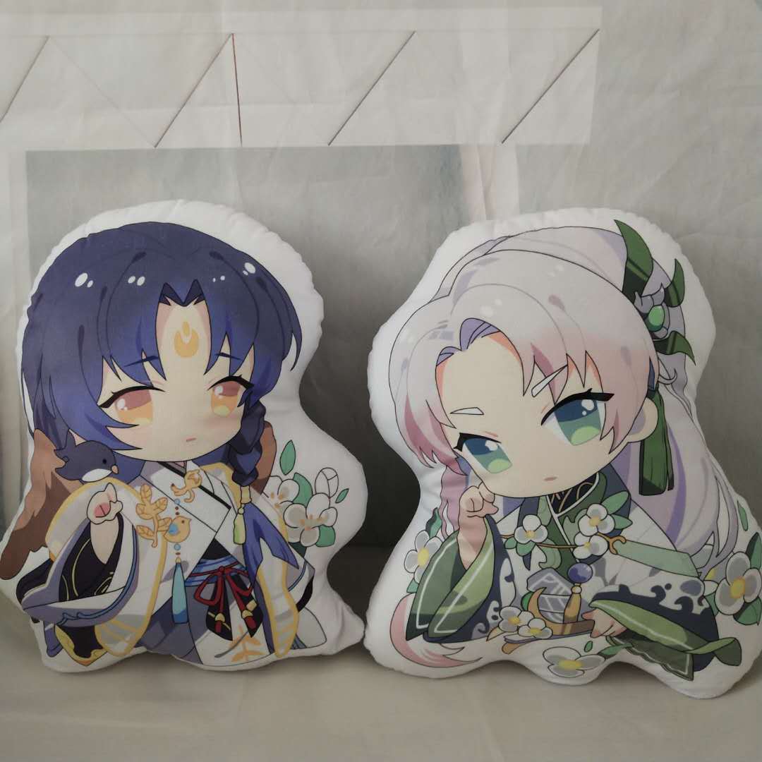 食物语抱枕动漫二次元周边北京烤鸭佛跳墙毛绒玩具靠垫定制批发