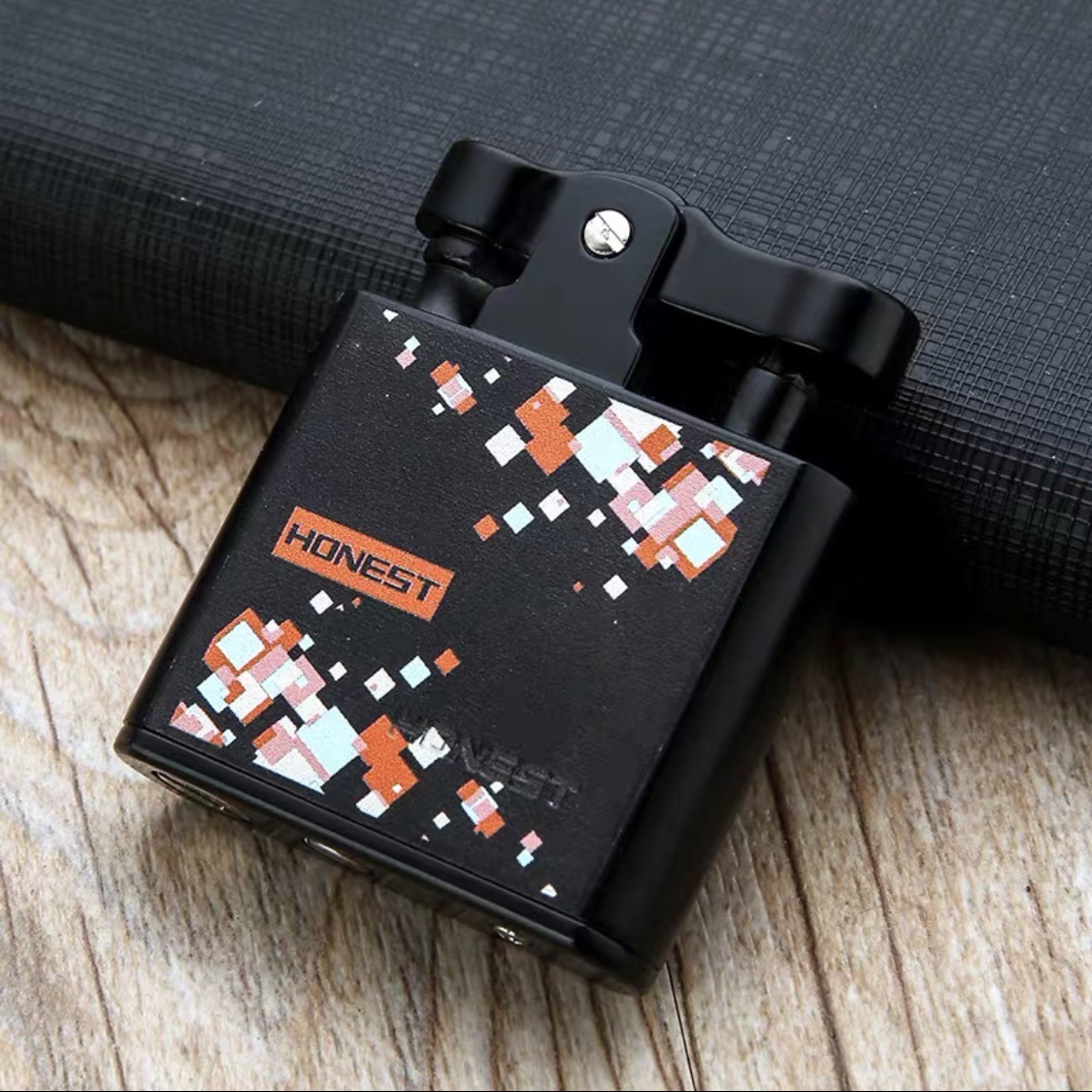 honest百诚黄铜煤油防风打火机个性创意uv彩印打火机经典煤油机