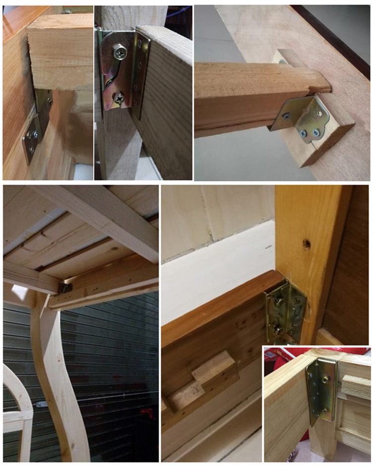 加厚床铰链床插销床扣家具隐形床配件螺丝床挂扣铁连接件镜框挂画