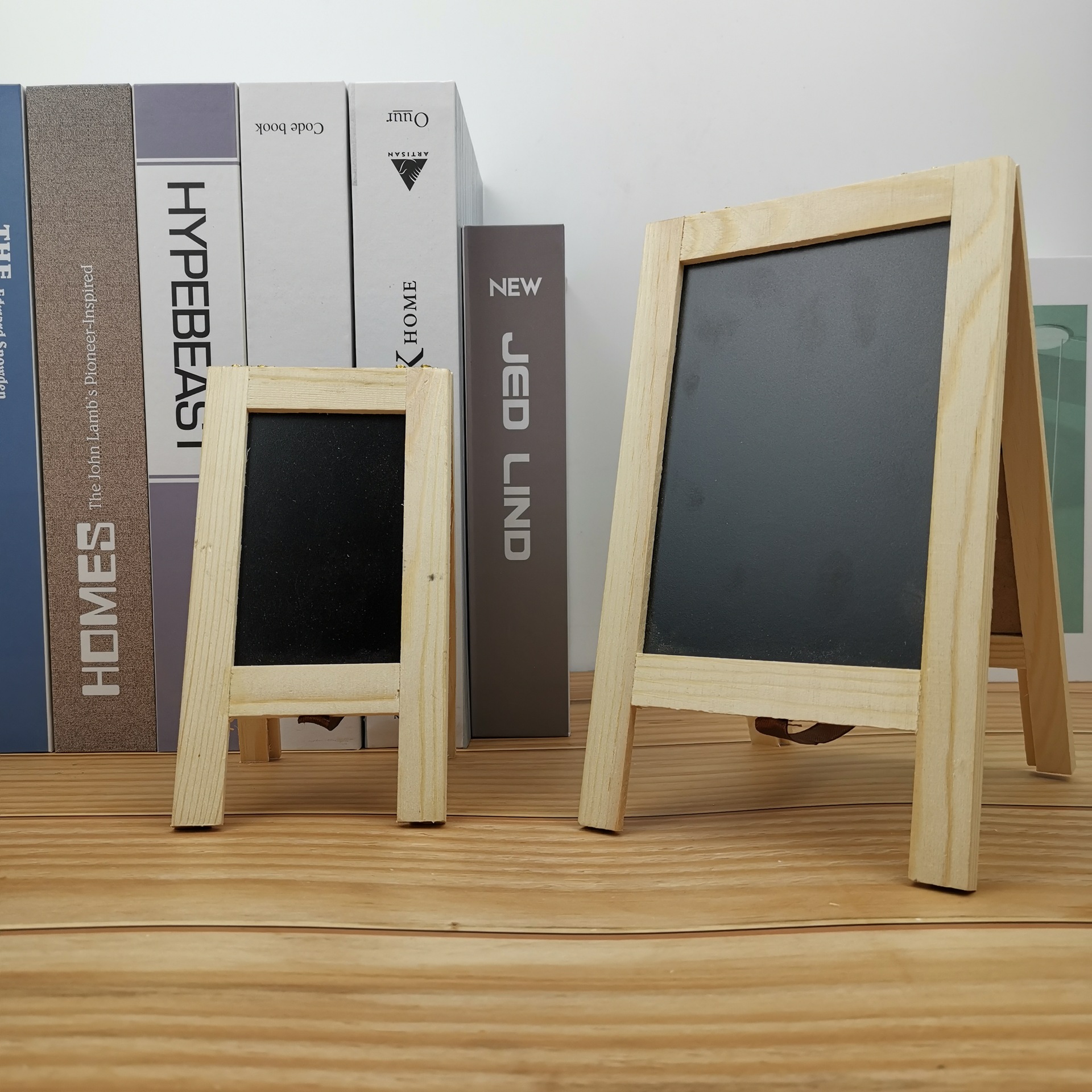 厂家定制桌面木质小黑板 记事板创意展示板 写字留言板