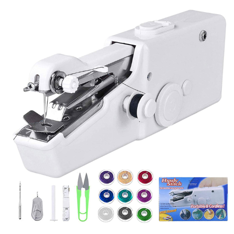 Cross-Border Hot Handheld Portable Electric Sewing Machine Mini Sewing Machine TV Hot Sale Handy