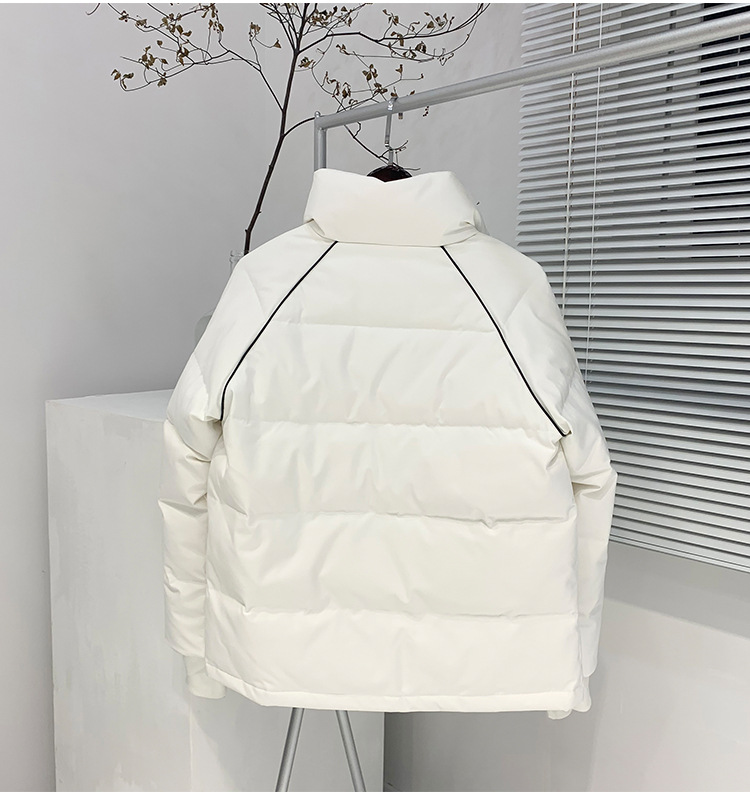 韩国潮牌徐梦洁同款fcmm加厚短款羽绒服男女情侣白鸭绒冬季外套