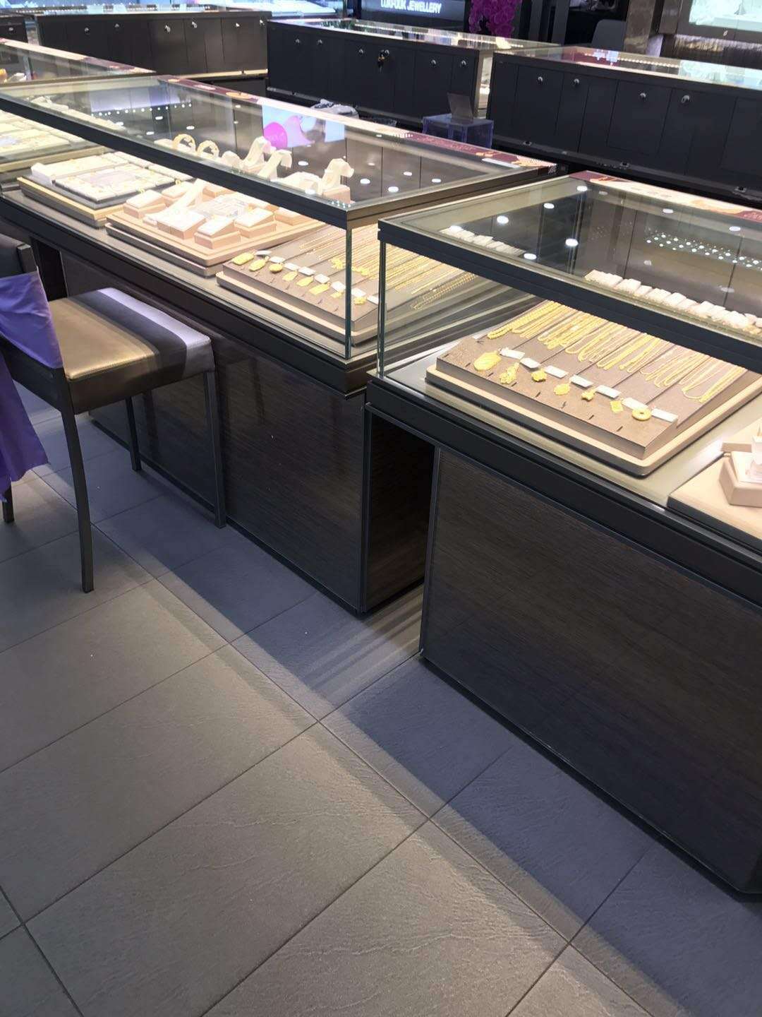 珠宝展柜铝型材高档不锈钢珠宝首饰展柜 铝材边框定制 木质烤漆柜