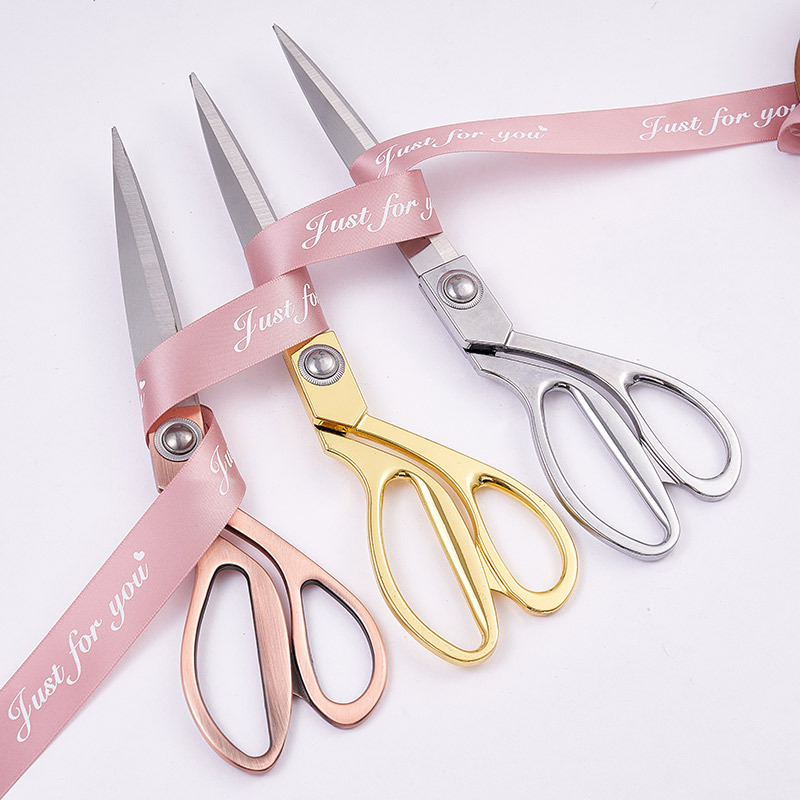 花艺丝带剪不锈钢金属缎带绸带裁缝剪鲜花包装手工裁纸剪花店用材