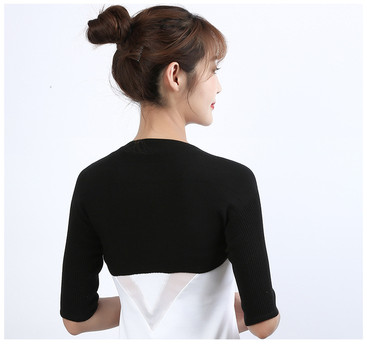 一件代发加绒保暖护肩女士 睡觉防寒护颈椎部纯棉护肩 长短袖坎肩