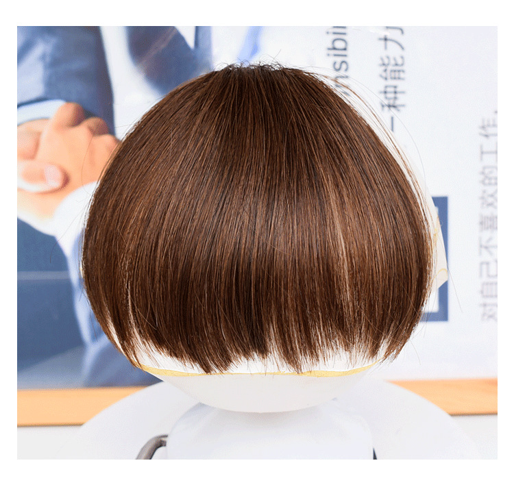 真发刘海二次元狗啃刘海发片假发女刘海女自然无痕眉上刘海短刘海