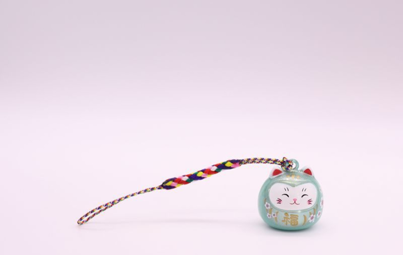 梦幻招财猫水音铃浅草寺御守挂件封闭水琴铃情侣可爱吊坠中秋礼物