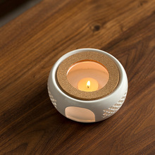 云窝日式温茶器陶瓷底座蜡烛加热家用保温器功夫茶具茶道配件茶炉