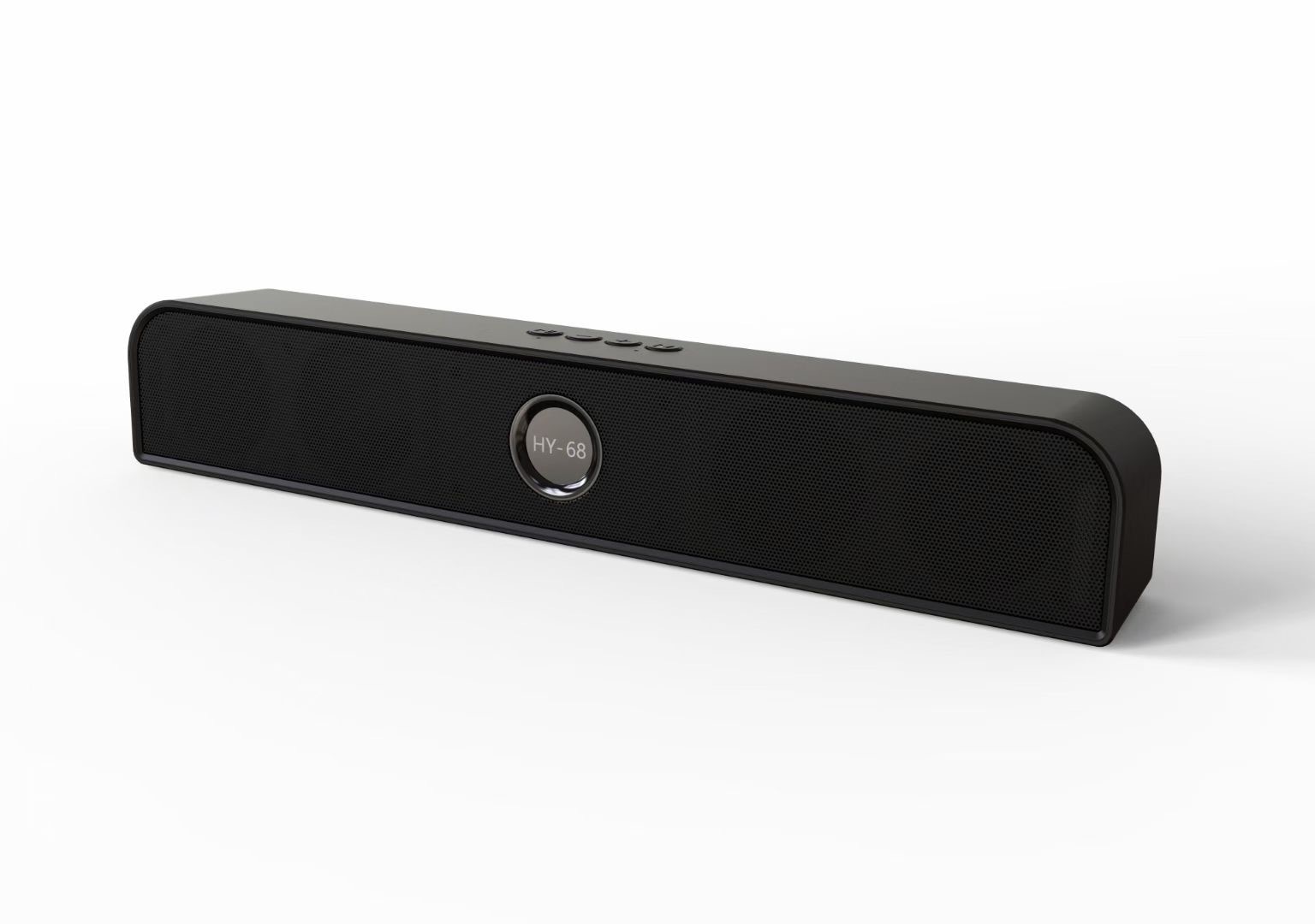 跨境长条蓝牙音箱便携插卡双喇叭低音炮 声霸回音壁无线音响hy68