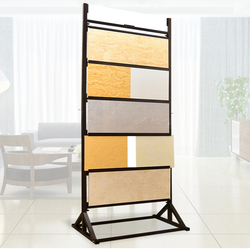 新款石材多功能立式陶瓷展架地砖墙砖展示样品架简约风瓷砖展示架