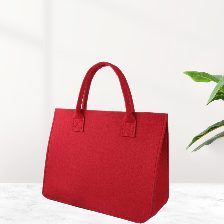 Amazon 2024 New Fashion Felt Bag Portable Travel Storage Bag Gift Bag Folding Diaper Bag