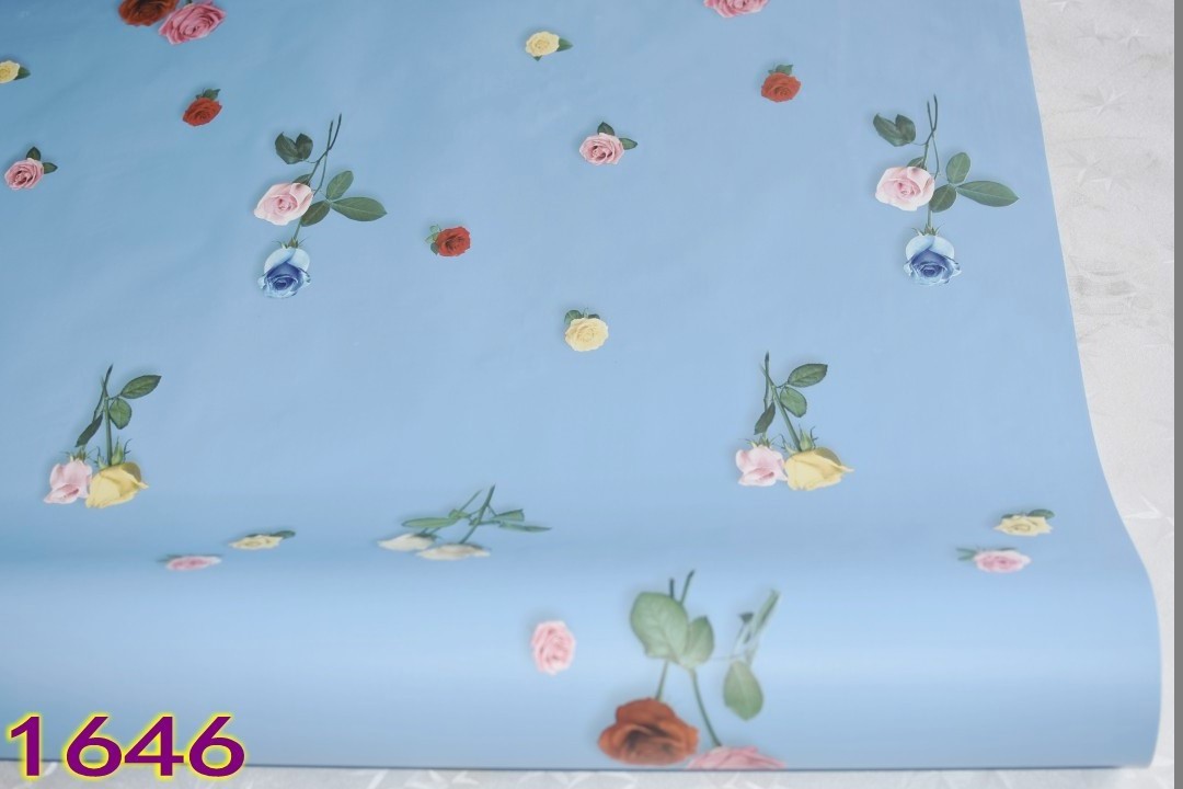 彩装膜壁纸自粘墙纸家具卧室翻新贴膜彩晶膜暗花卡通波浪暗花欧式