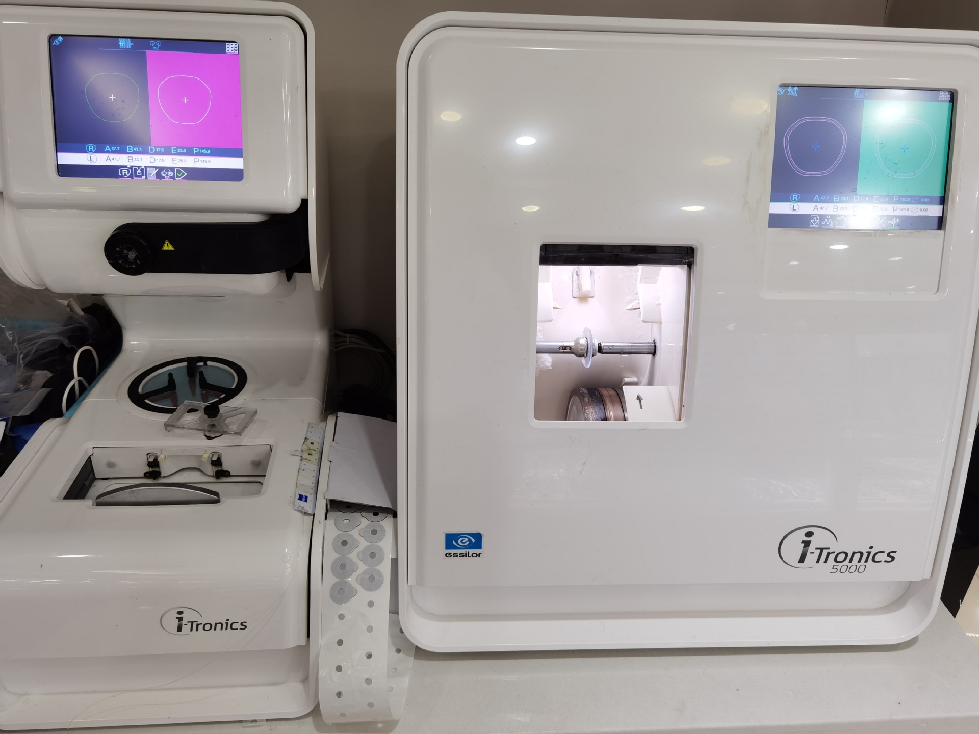 依视路进口磨边机 镜片加工眼镜加工自来片镜片加工 蔡司原厂加工