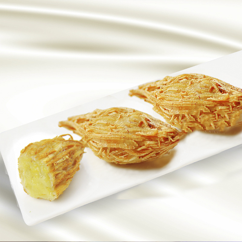 阿诺金锥榴莲酥芋丝榴莲酥冷冻半成品广式油炸经典小吃300g/袋