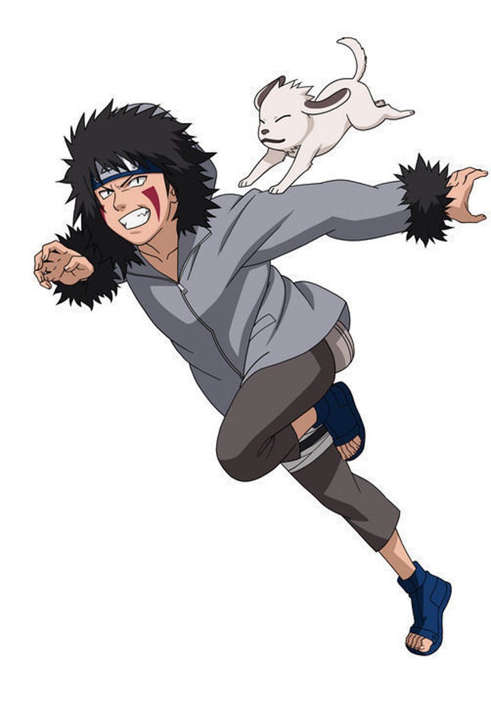 火影忍者-犬冢牙装 1代少年版cosplay服装