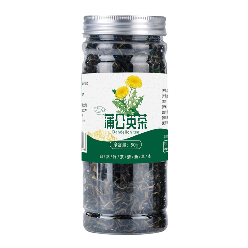 Dandelion Tea Canned 50G English Leaf Fire Extinguishing Tea Taraxacum Mongolicum Hand.-Mazz. Dandelion Root Chrysanthemum Tea Wholesale Delivery