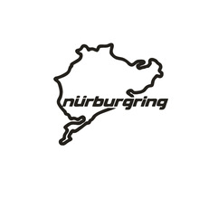 外贸反光车贴图汽车贴纸个性创意卡通地图nurburgring涂鸦