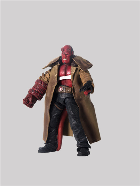 地狱男爵 hellboy 2代 6寸 c款 可动人偶 盒装手办