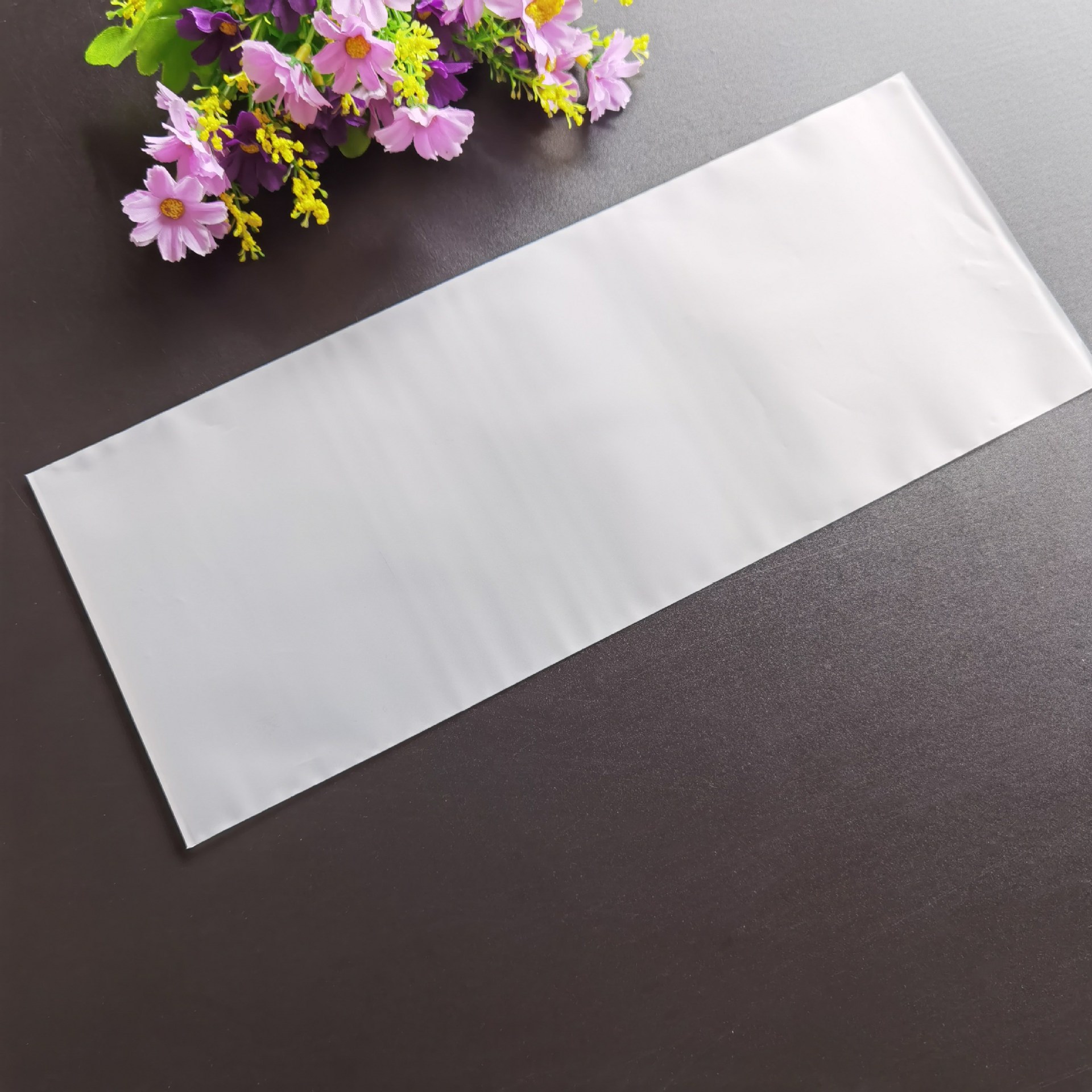 供应乳白色保温杯包装袋cpe磨砂自粘袋半透明平口袋防刮花印刷袋