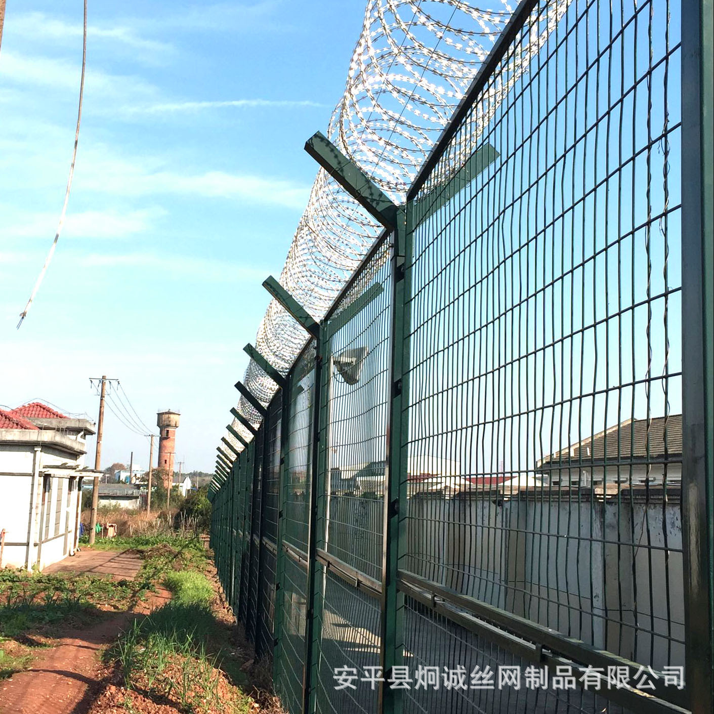 现货监狱带刺护栏网警戒围网铁丝军事看守所边防防御防爬隔离